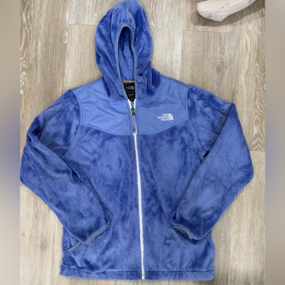 Northface Oso Osito periwinkle hooded jacket- Kids XL